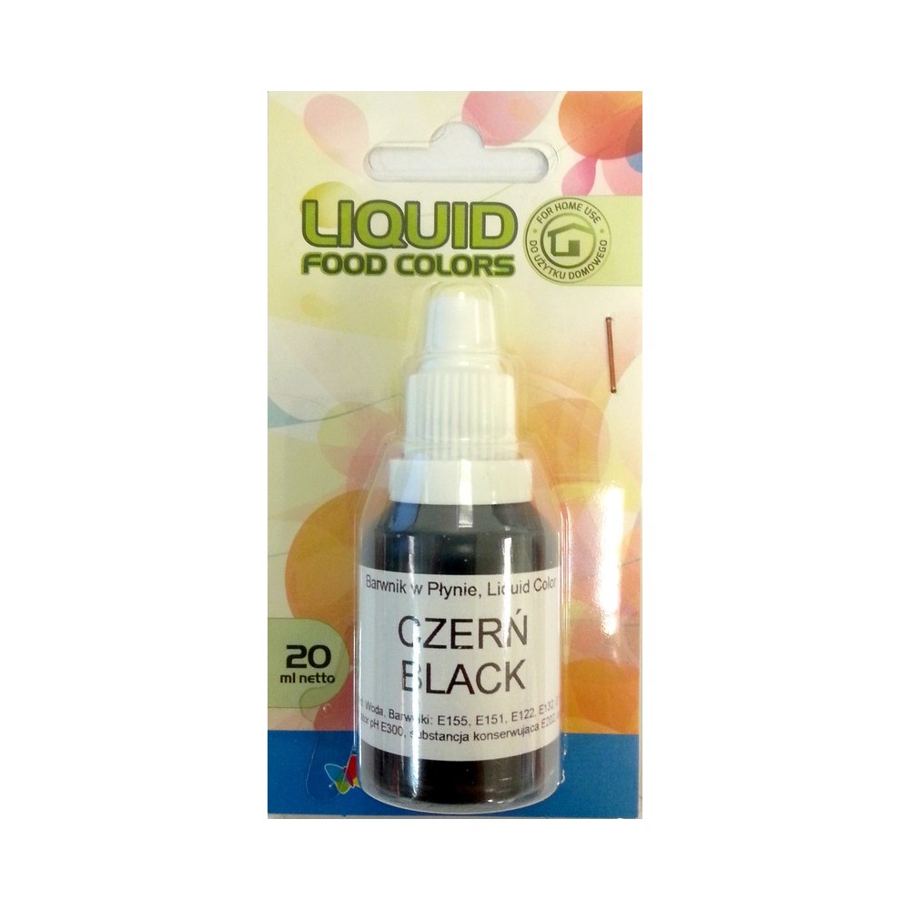 Airbrush color liquid Food Colours Black (20 ml) Black