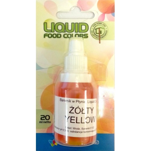 Airbrush paint liquid Food Colours Yellow (20 ml) Yellow