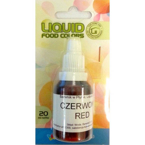 Airbrush paint liquid Food Colours Red (20 ml) Red