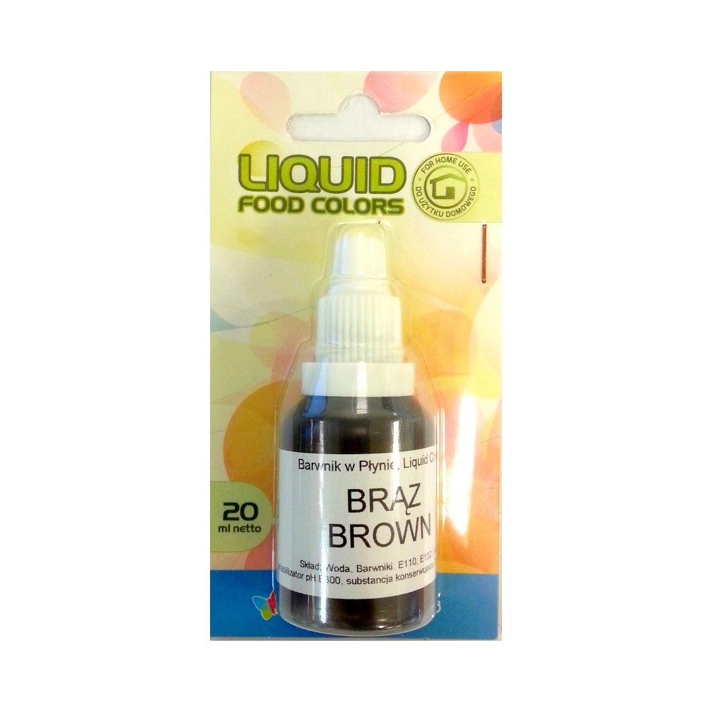 Airbrush color liquid Food Colours Brown (20 mL) Brown