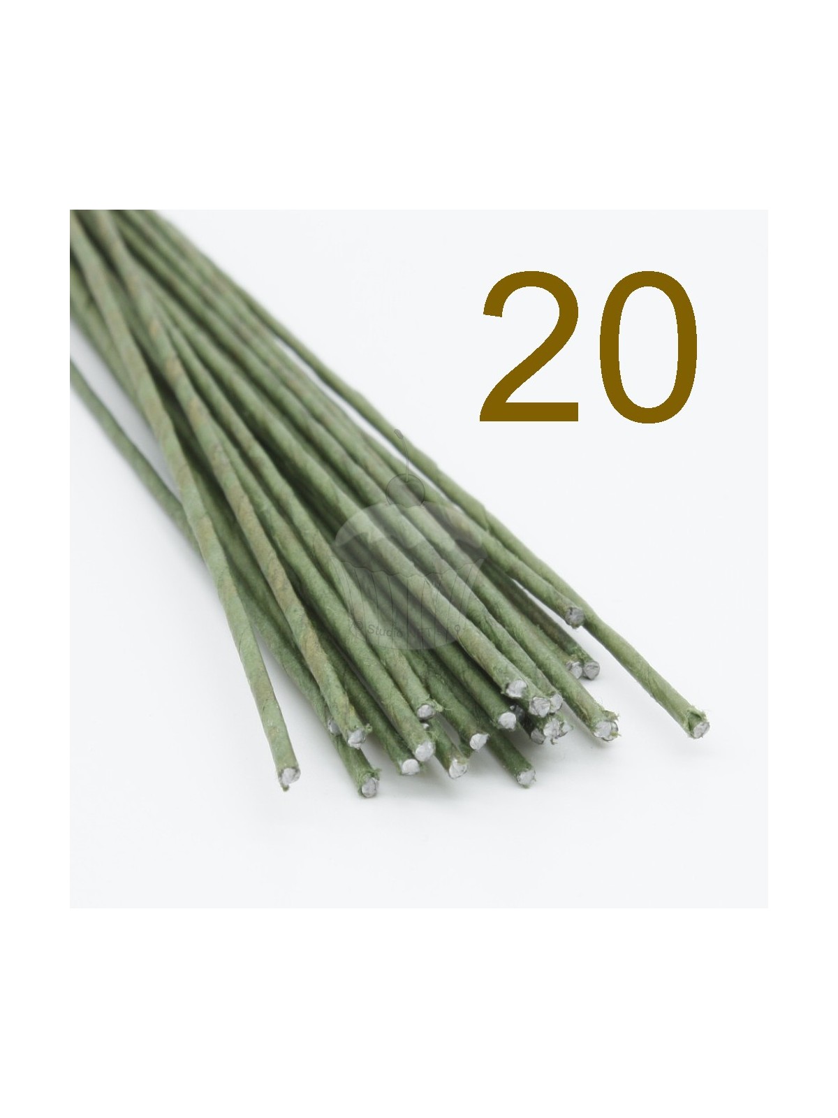 Caketools - 20 green floral wires - 50pcs