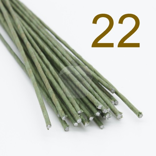 Caketools - 22 green arranging wires - 50 pcs