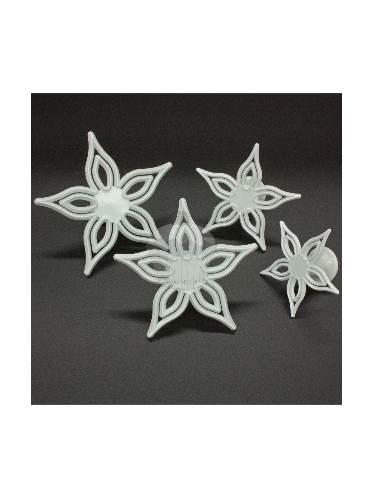 Set of cutters - lace flowers - 4 pcs