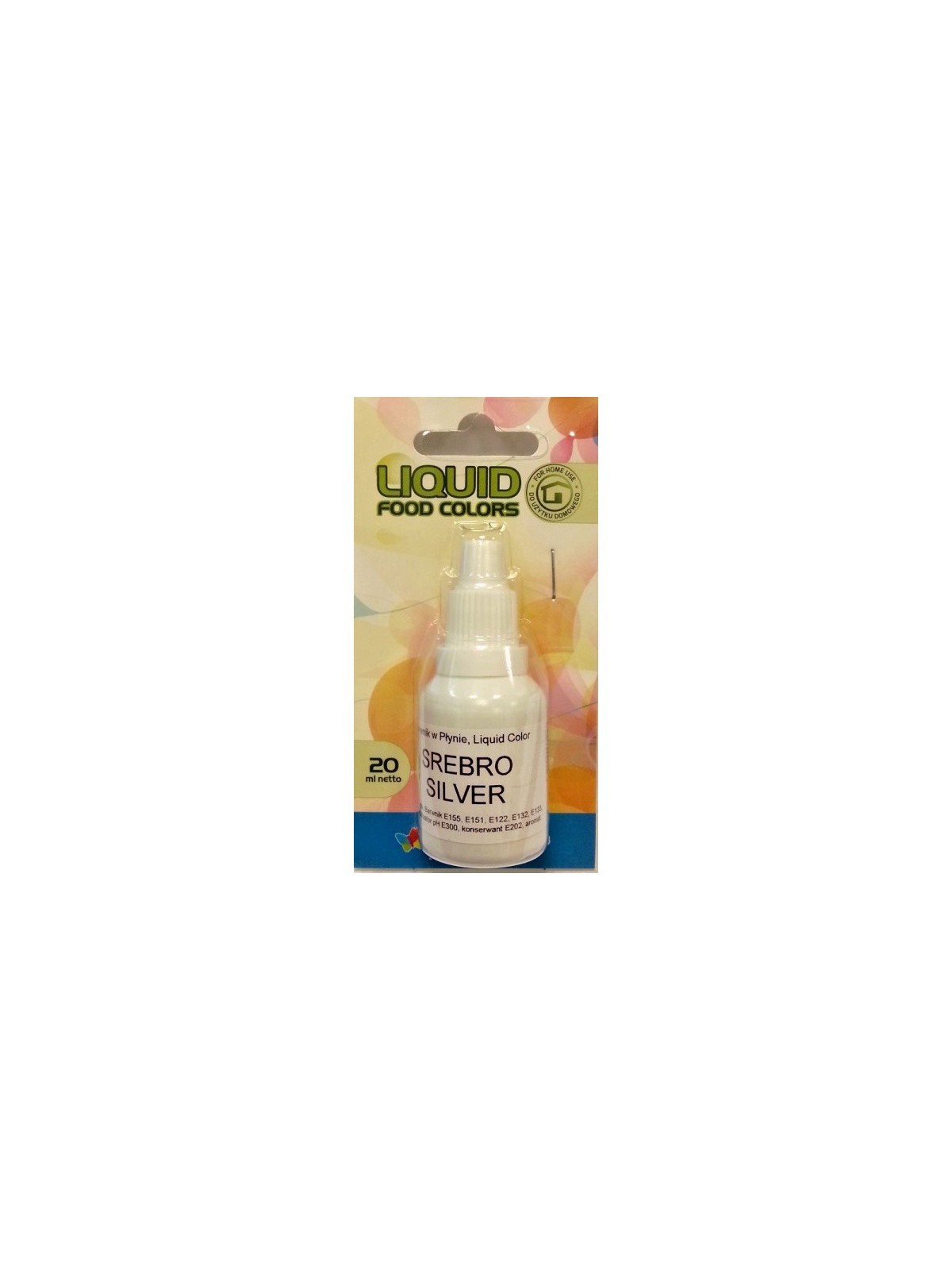 Airbrush pearly color liquid Food Colours Silver (20ml)
