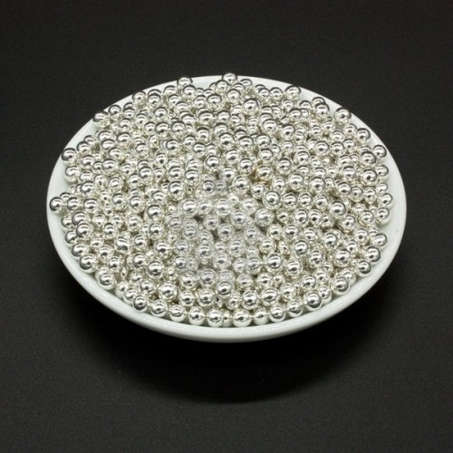 Sugar Pearls II. 6.5mm - Silver - 100g