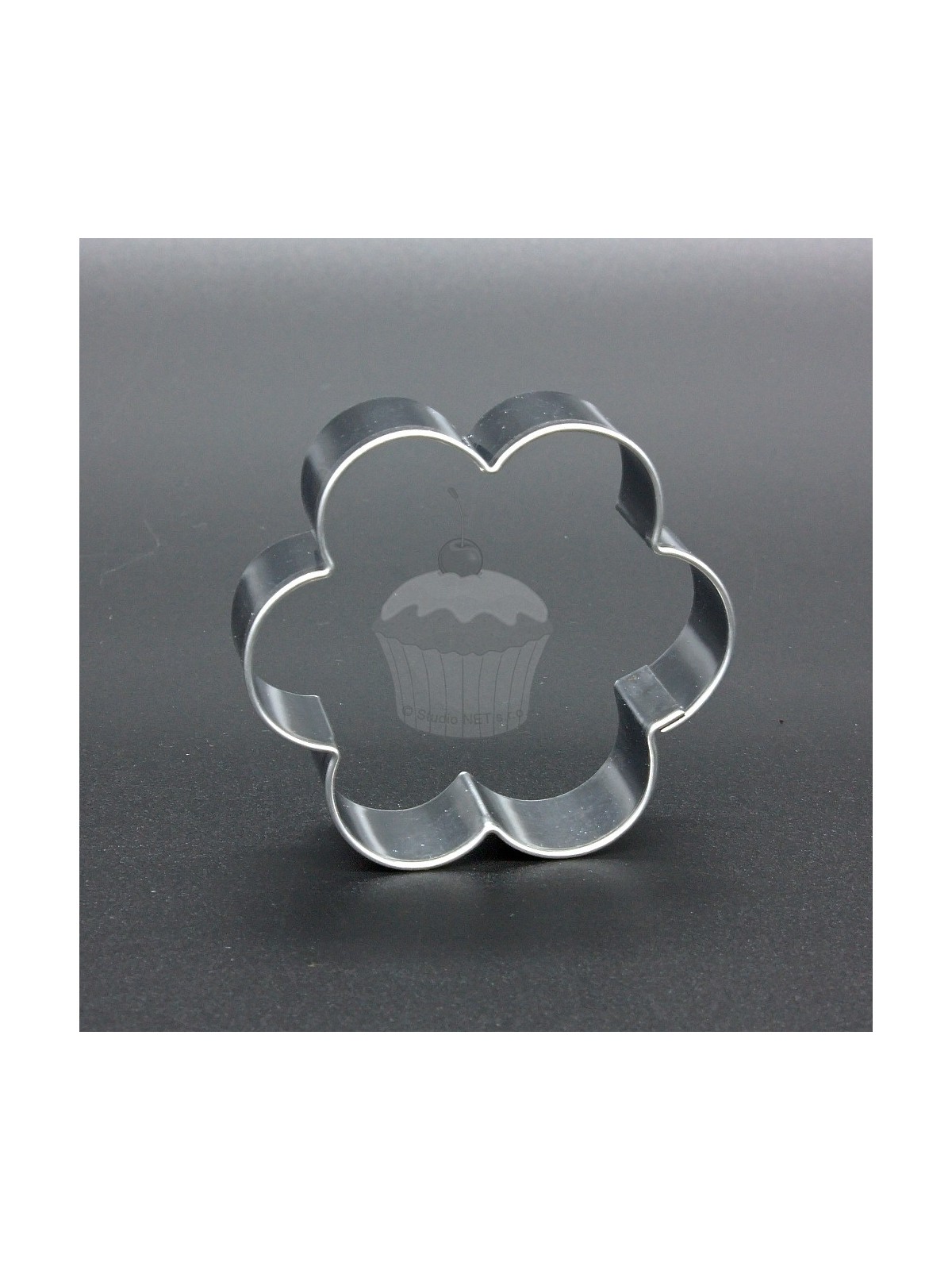 Stainless steel cookie cutter - large flower