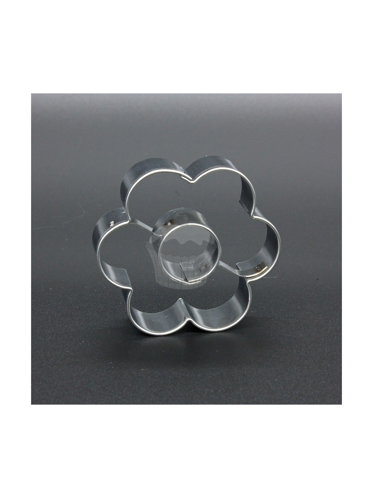 Stainless steel cookie cutter - large flower + circle