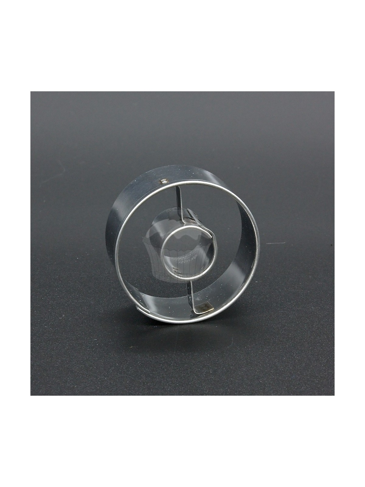 Stainless steel cookie cutter - circle + circle 3.5cm