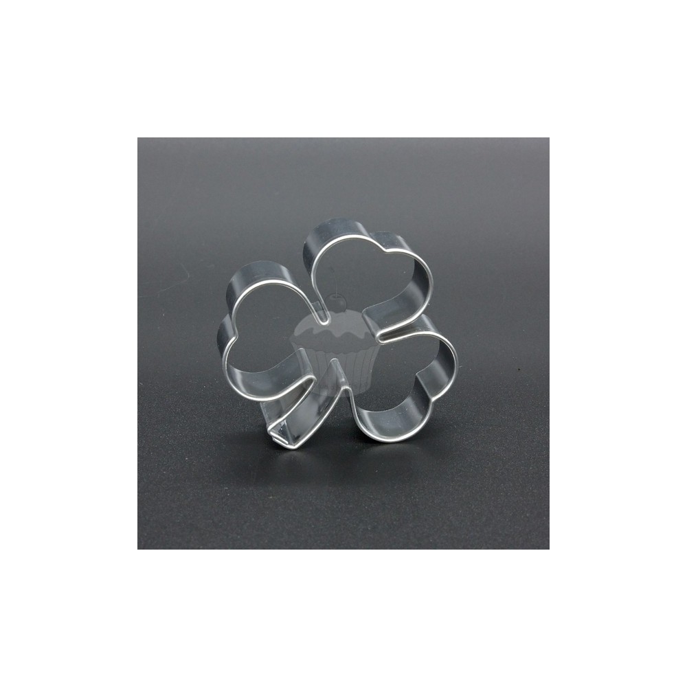 Stainless steel cookie cutter - three-leaf clover