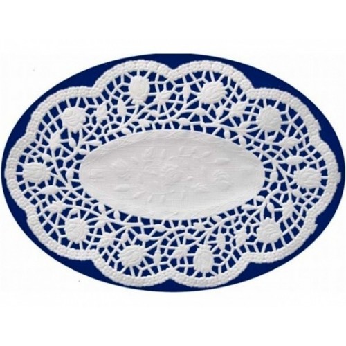 Paper lace the cake - oval 36 x 28 cm / 10 pieces
