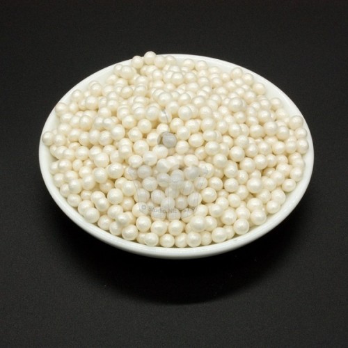 Sugar small pearls - poppy  - pearlwhite - 100g