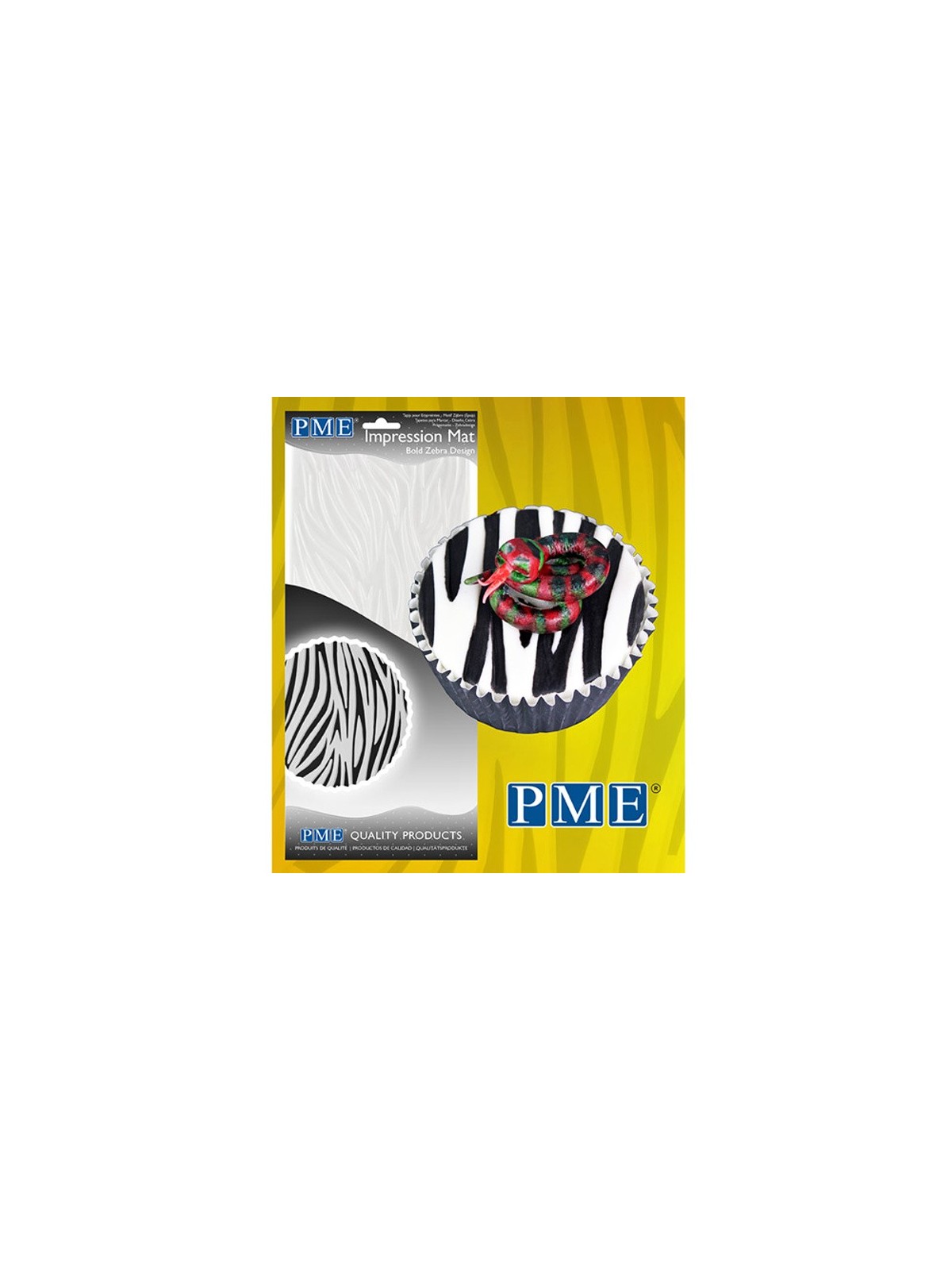 PME Impression Mat Bold Zebra - Zebra