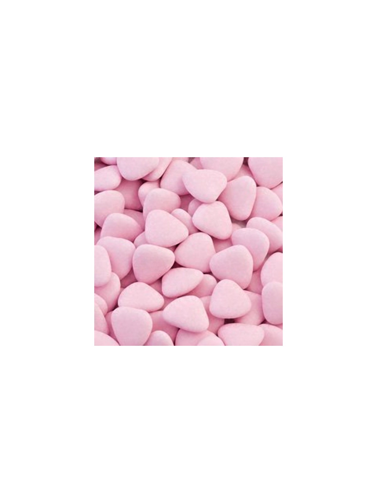 Pink chocolate hearts - 100g