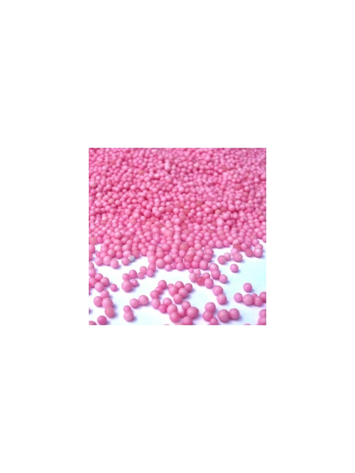 Sugar pearls tiny pink - 100g