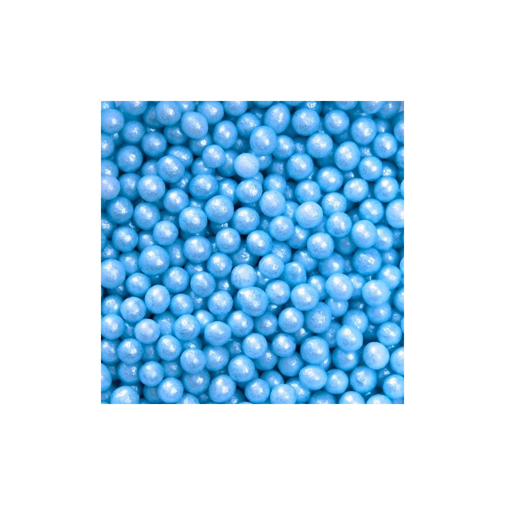 Sugar pearls 4mm - pearlblue - 100g