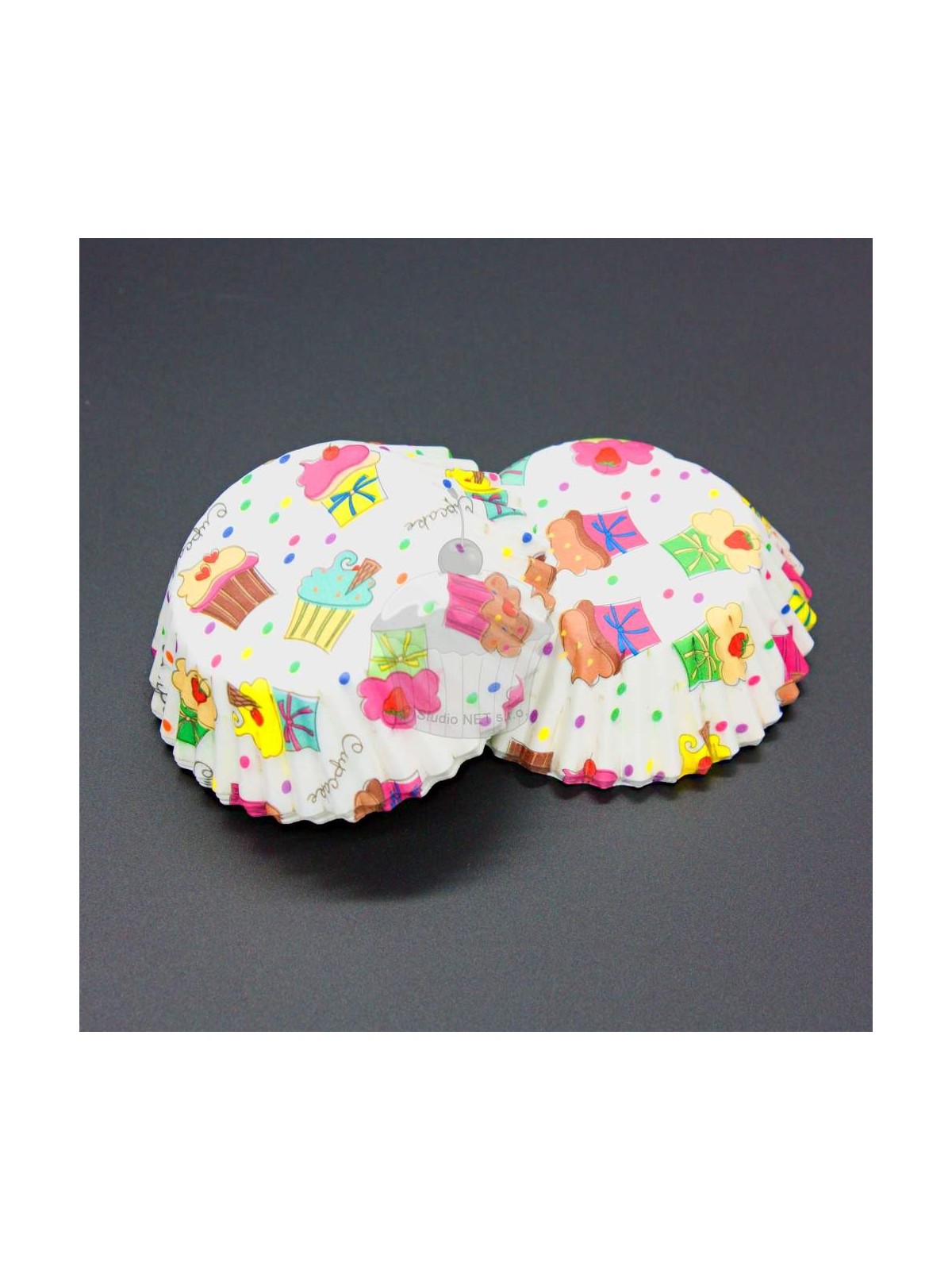 Pada Baking cups - white party muffin 50ks