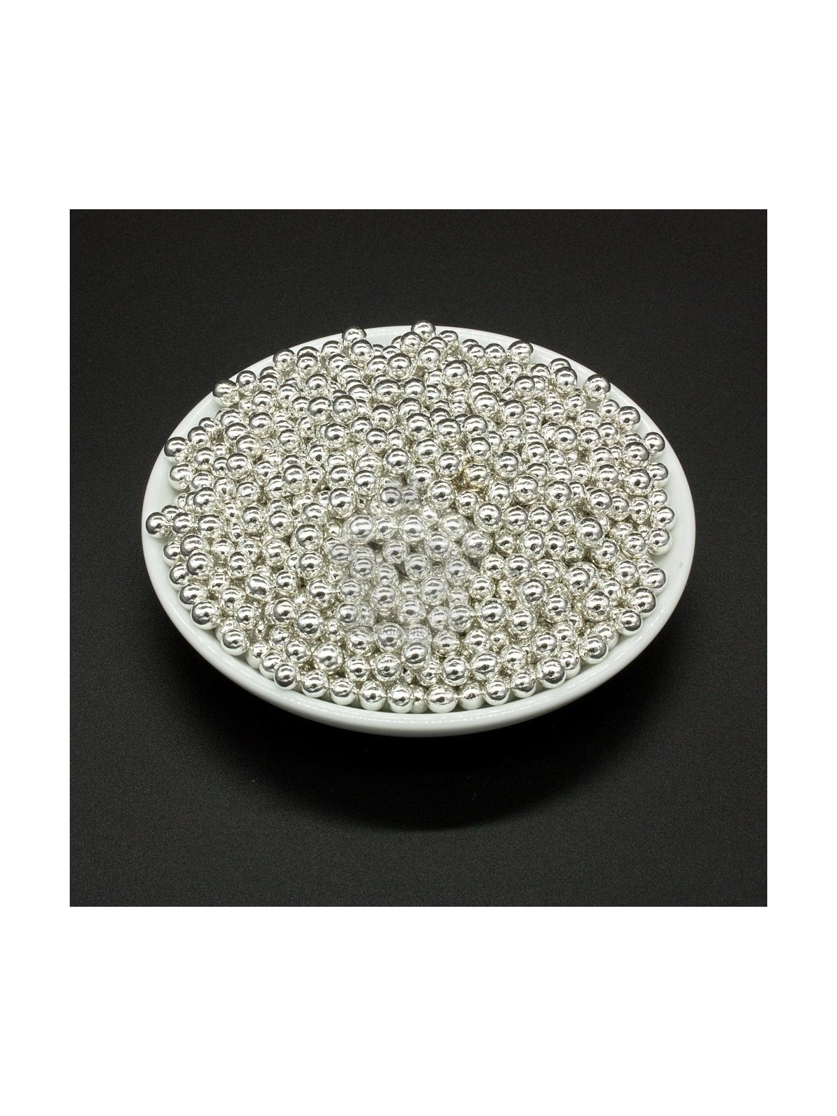 Sugar pearls I - silver - 100g