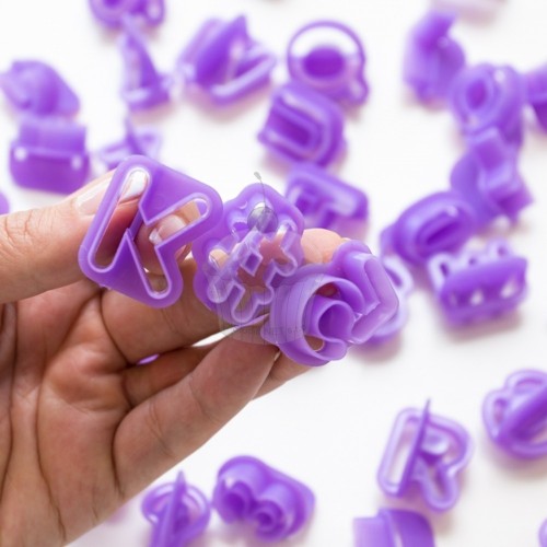 Purple alphabet - 40pcs