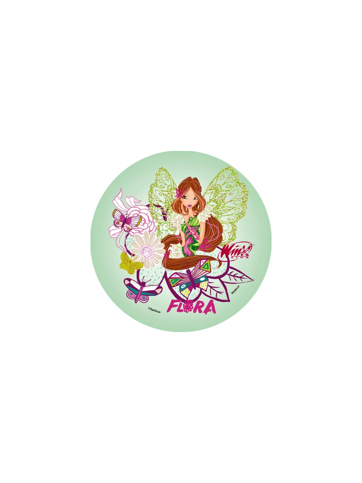 Essbares rundes Papier - Winx - Flora
