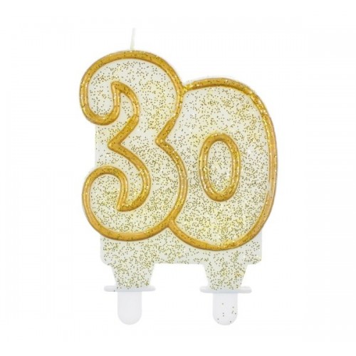 Cake candle jubilee gold - 30