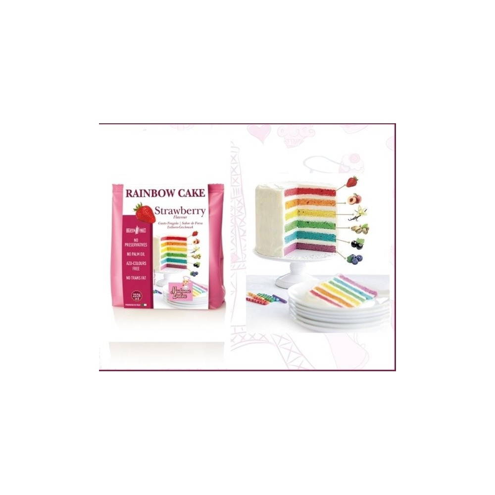 Madame Loulou - Rainbow Cake - strawberry - 100g