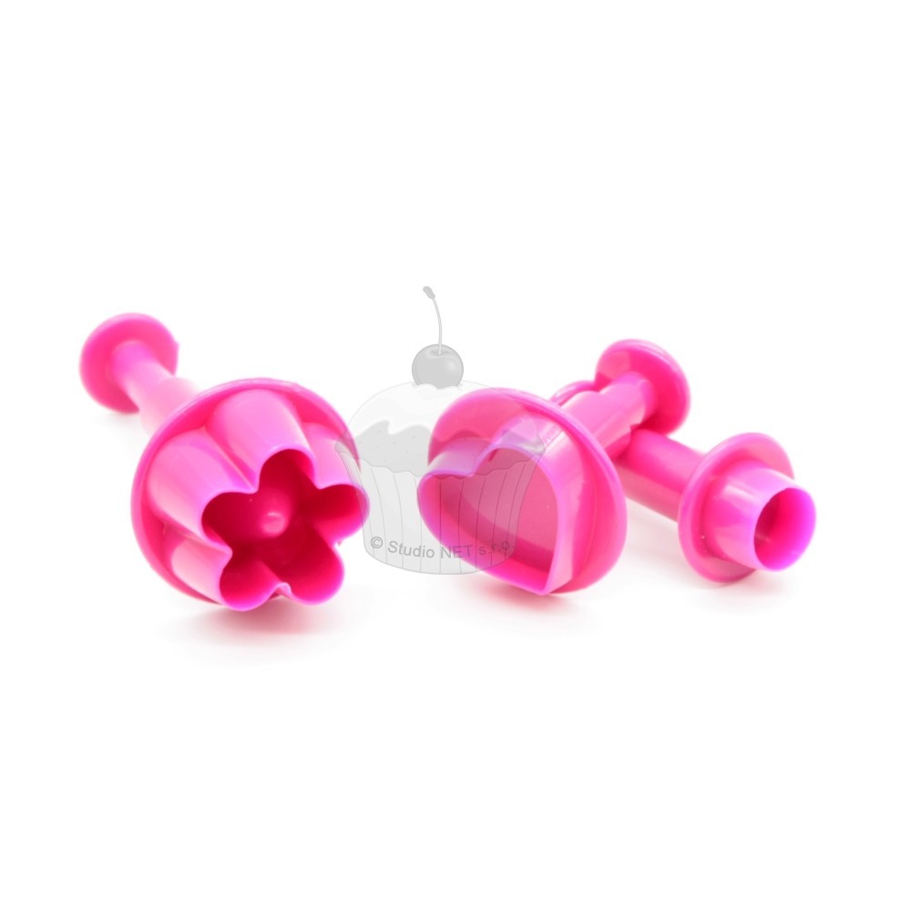 Plunger Cutter Set - flower / wheel / Heart