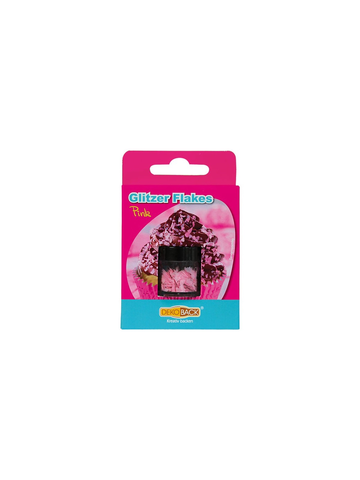 DecoCino  edible Glitter Flakes - PInk 2,5g