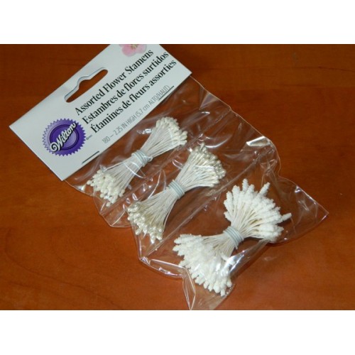 Wilton Flower Stamens - White