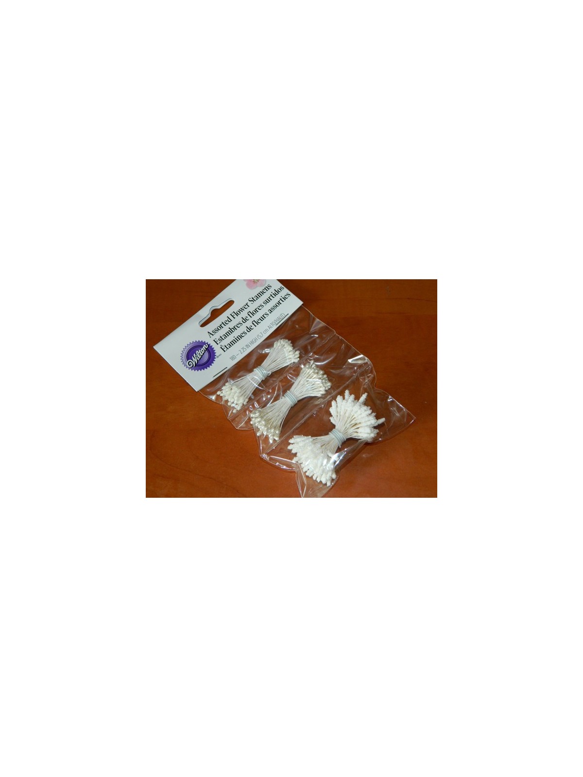 Wilton Flower Stamens - White