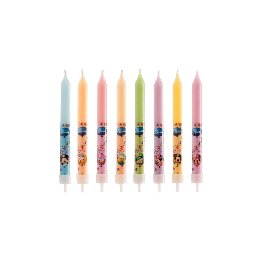 Birthday candles - Mickey and Friends - 8pcs