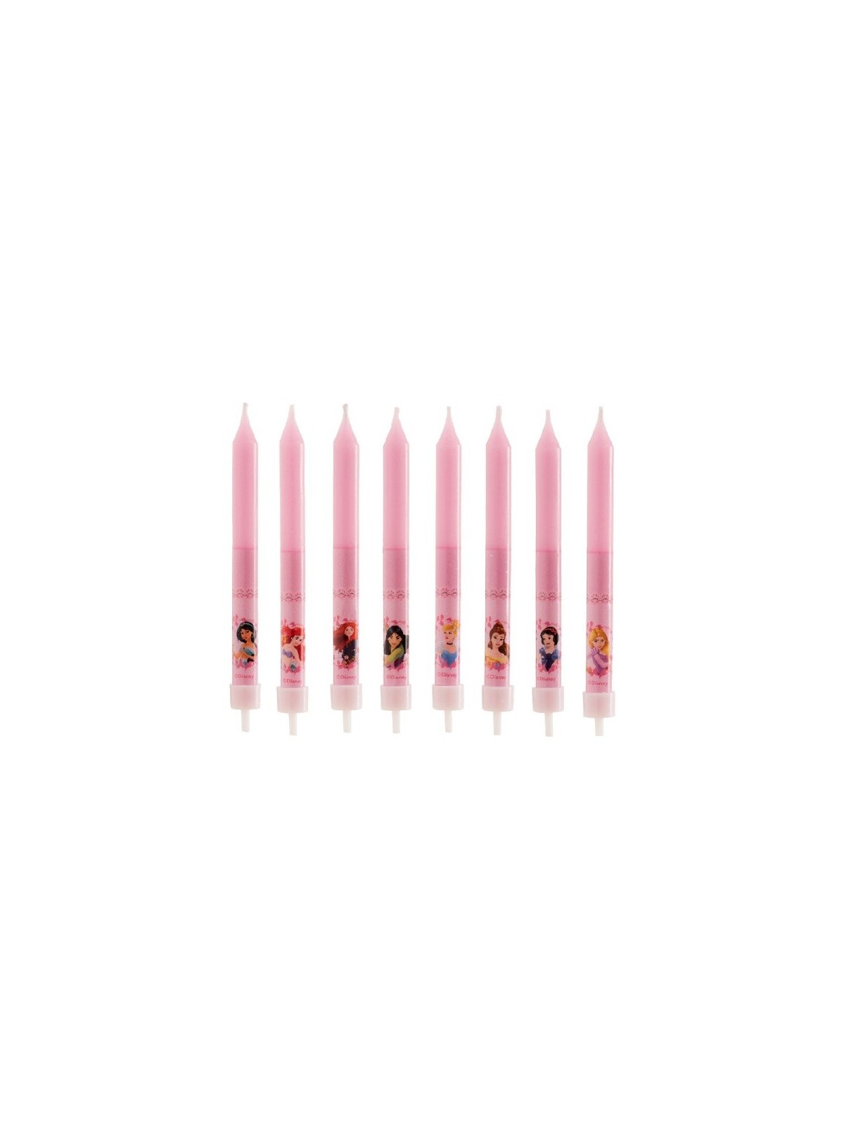 Dekora - Birthday candles - Princess - 8pcs