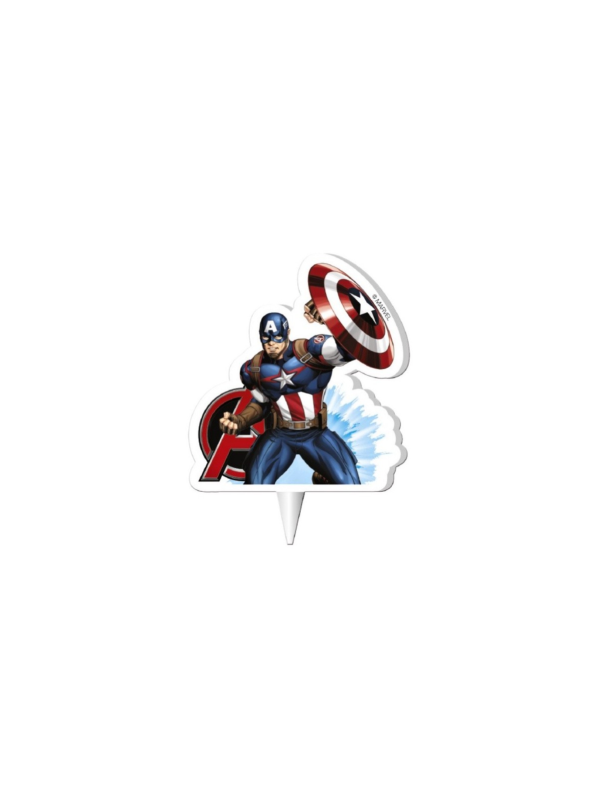 Dekora  Torten Kerze - Captain America - Avengers - 1ks