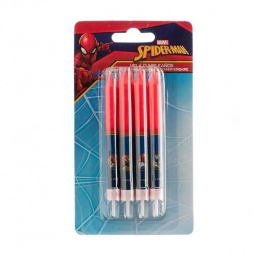 Decor - Birthday candles - Spiderman - 8 pieces