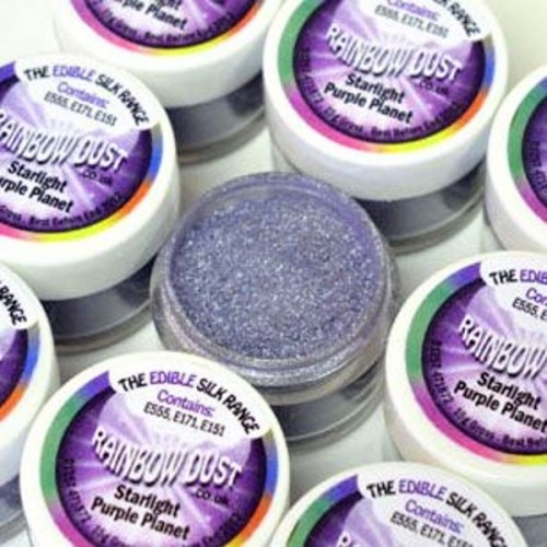 Puderfarbe Rainbow dust - RD Edible Silk - Starlight Purple Plane 2-4g