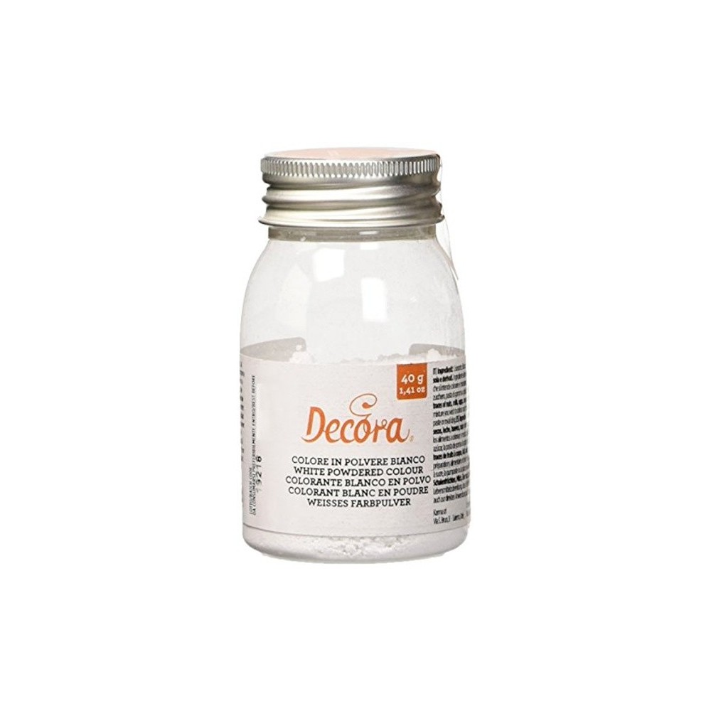 Decora White powdered colour - 40g