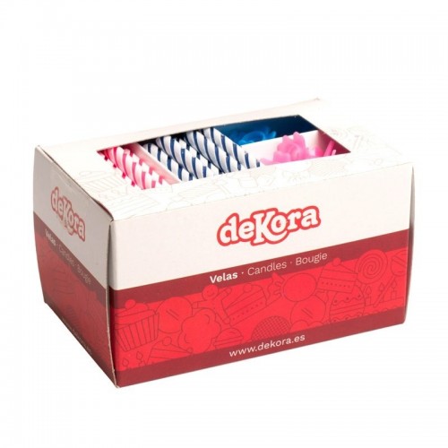 DeKora Birthday Candles - Pink / Blue 100pcs