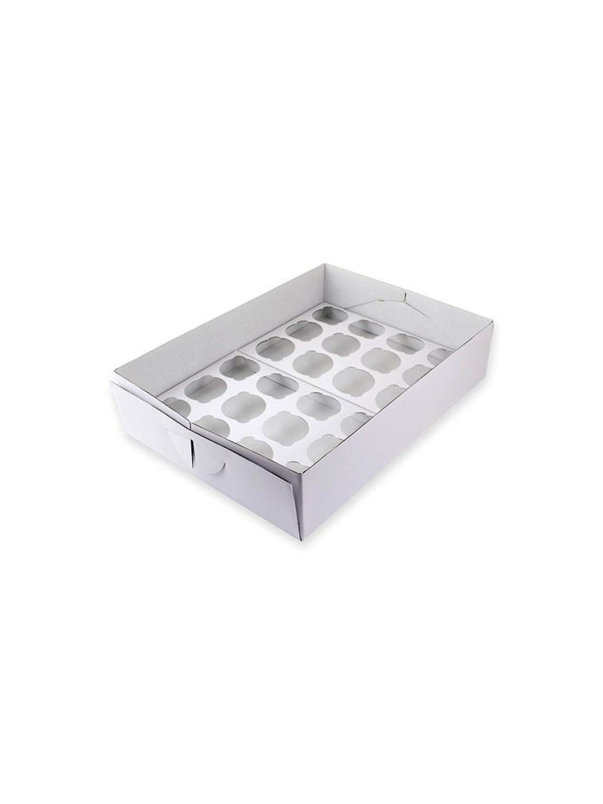 PME Muffin-/ Cupcake-Box - weiß - 24 / Standard 9cm