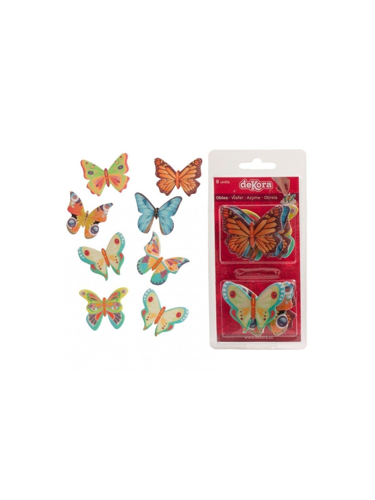 Dekora edible paper - butterflies 8pcs