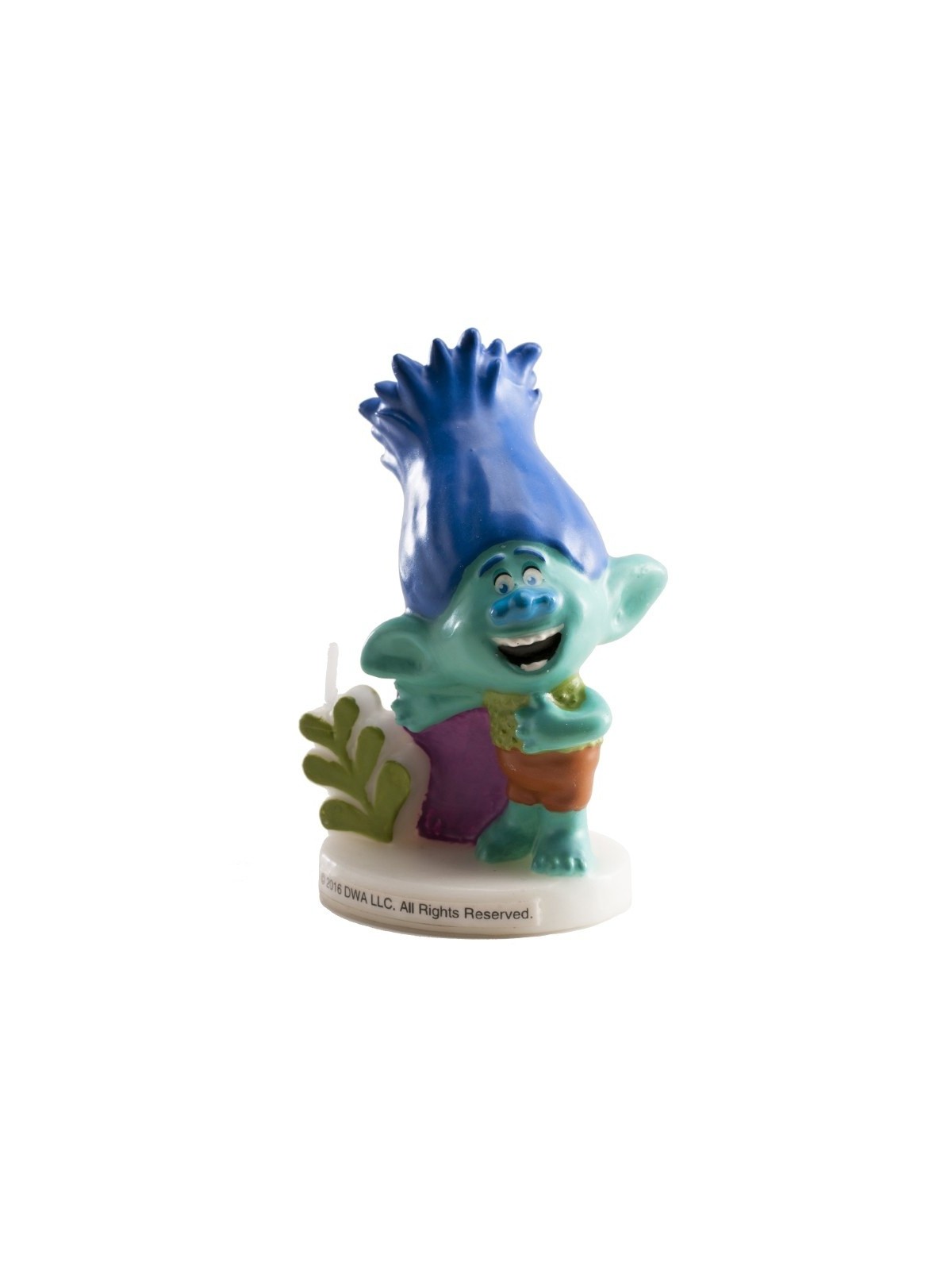 Cake Candle - Trolls 3D - Branch - 1pc