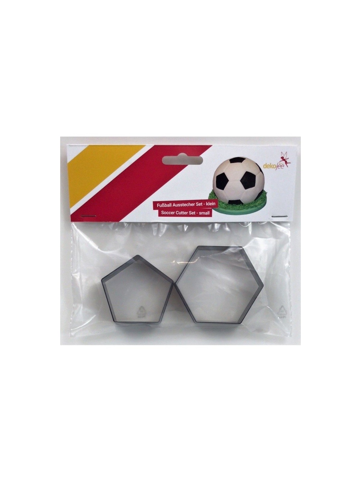 Deko cutter - football - small - 2 pcs