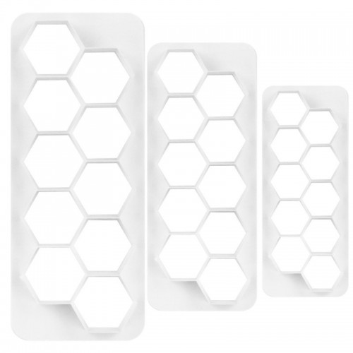 Geometric multicutter hexagon set - 3pc