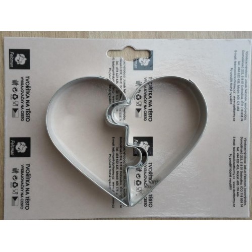 Set of cookie cutters - Valentine's heart