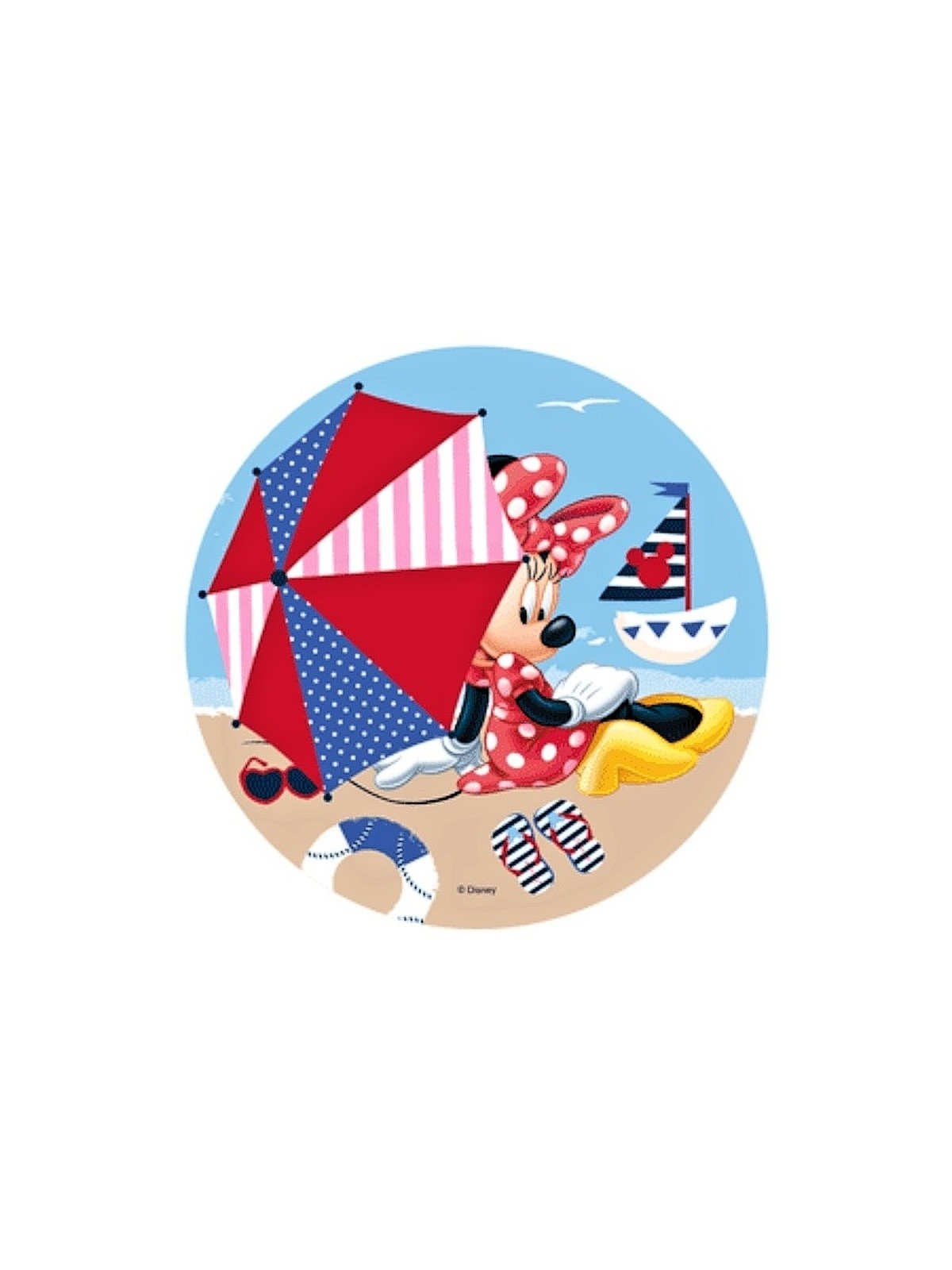 Essbare Papier Round - Minnie - Strand