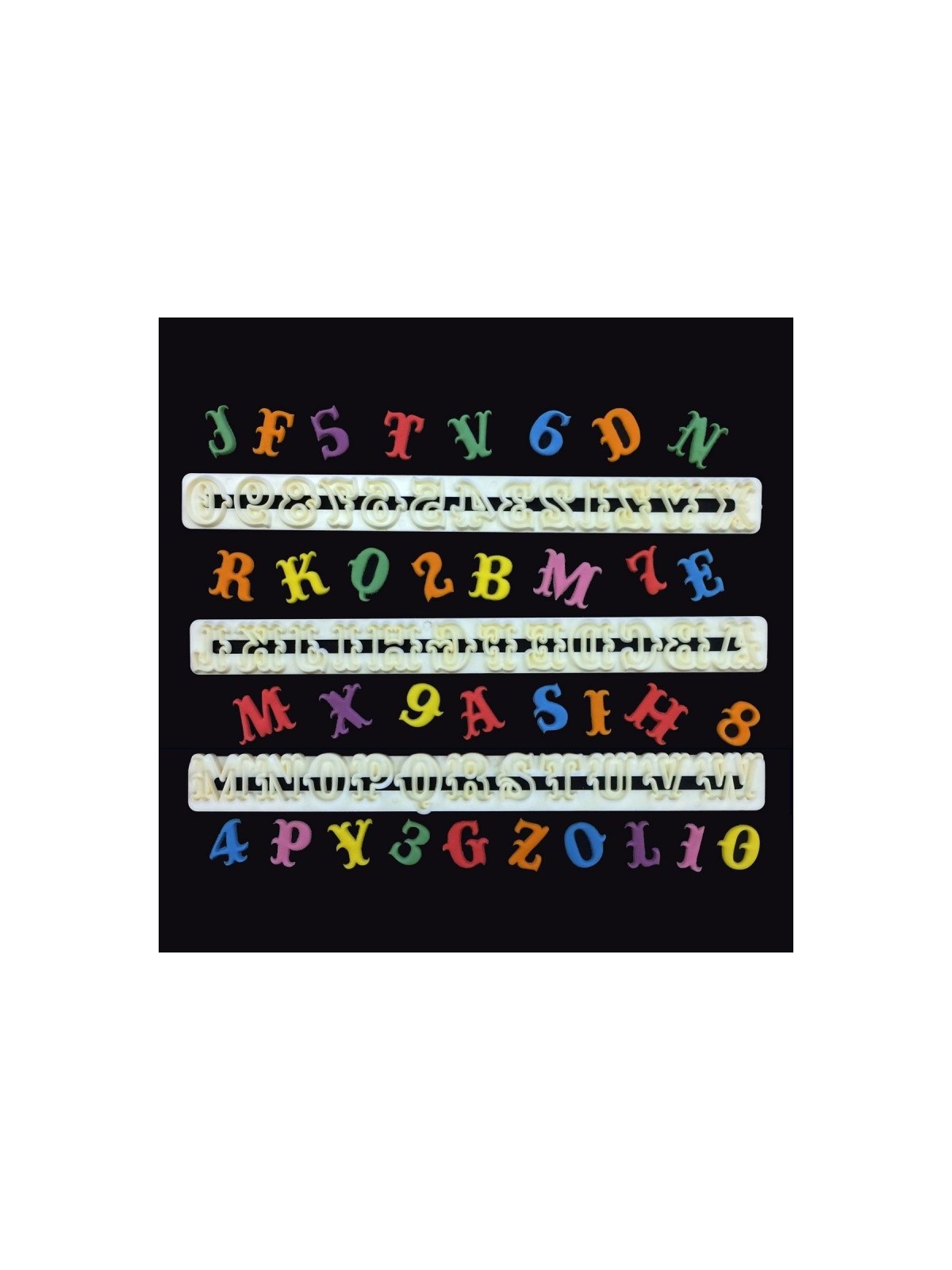 FMM Carnival   Alphabet & Numbers Set Tappits 2cm