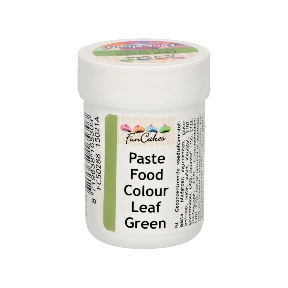 FunColours paste food colour -  leaf green - cup 30g