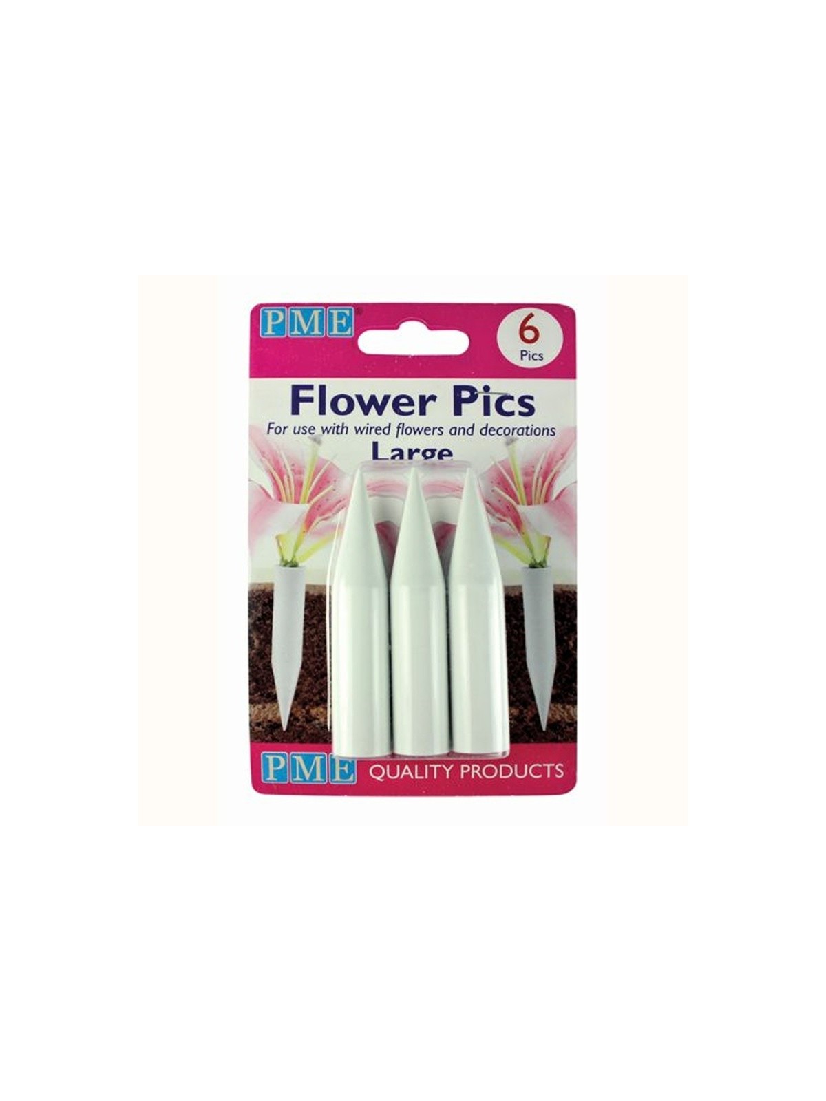 PME Blumen Spitzen - large 6Stück (Flower Spikes)