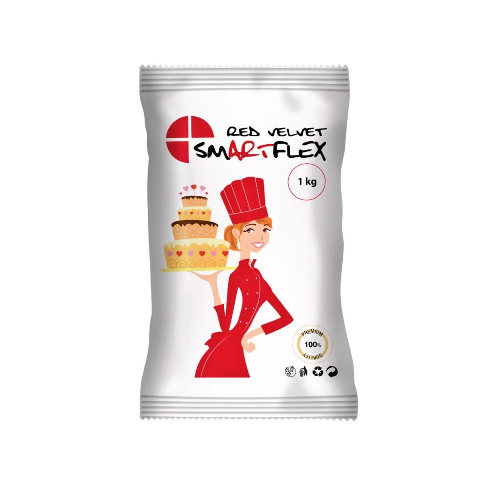 Smartflex Roter Samt 1kg - Fondant