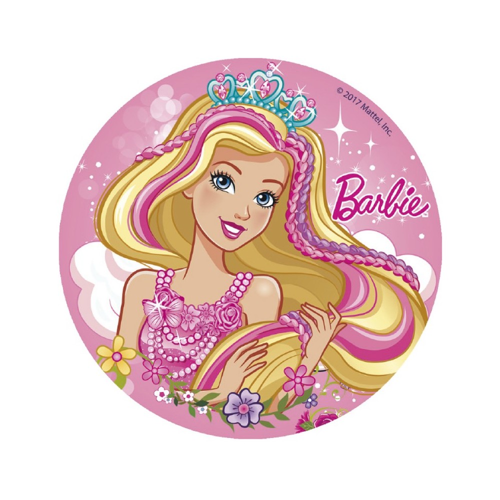 Dekora - sugar edible disc  - Barbie - 16cm