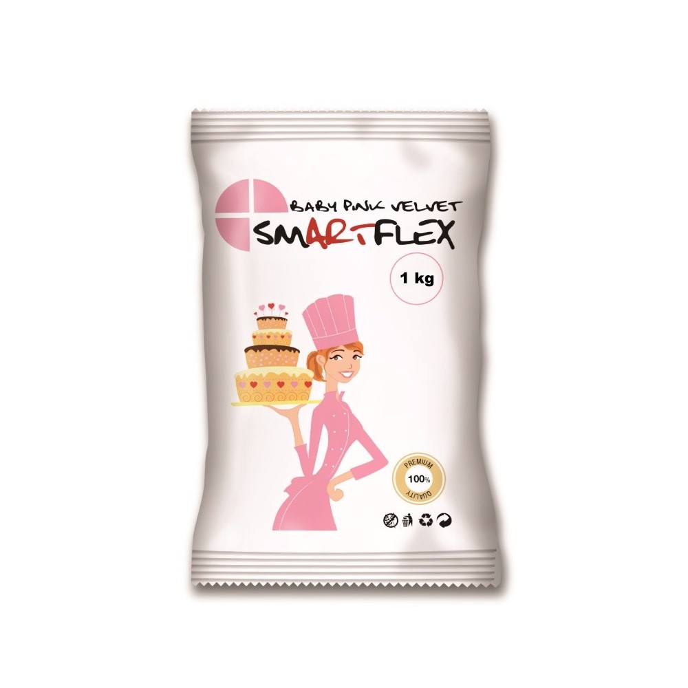 Smartflex Baby pink velvet 1kg - covering material