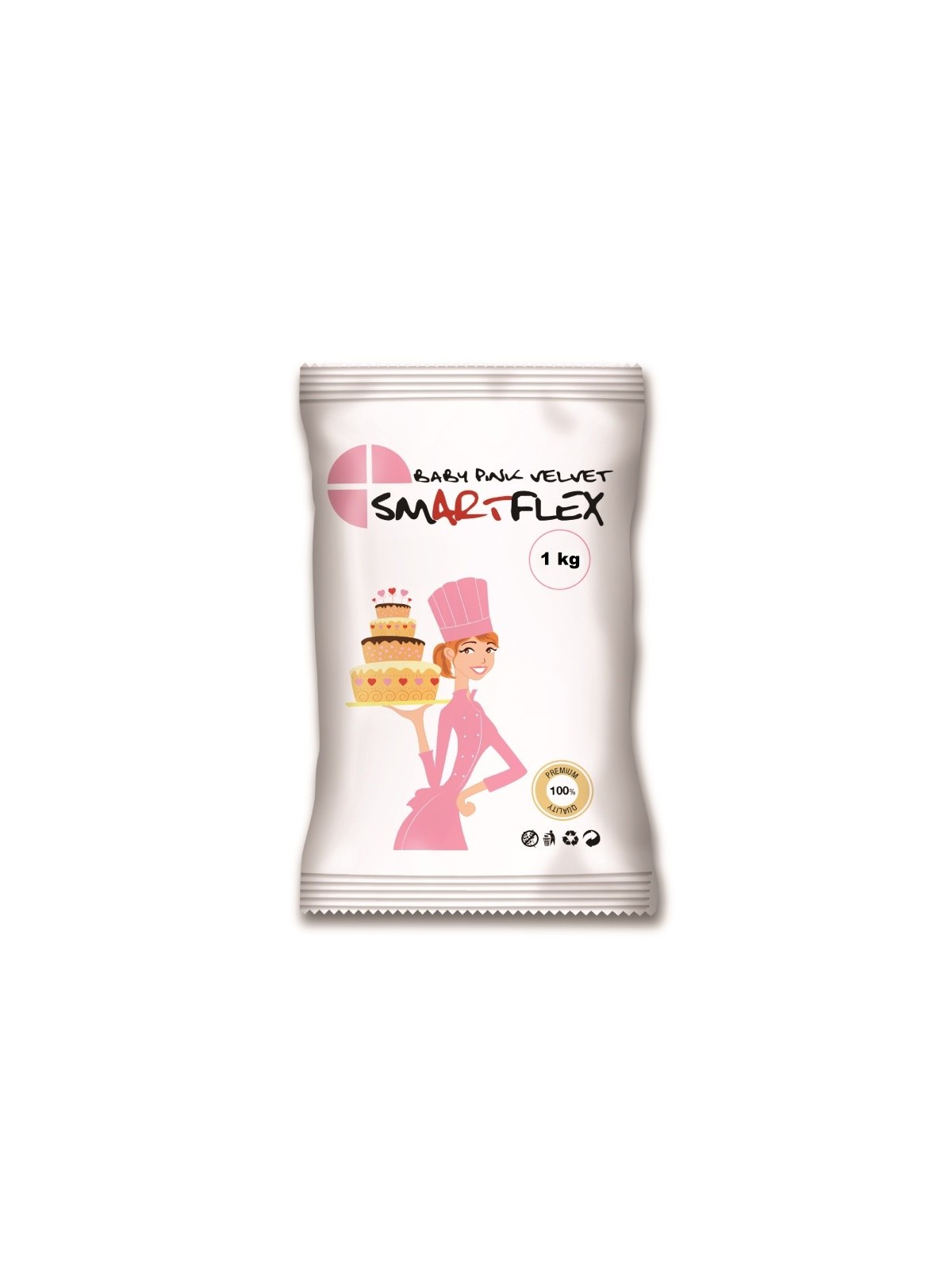 Smartflex Baby rosa Samt 1kg - Überzugsmasse